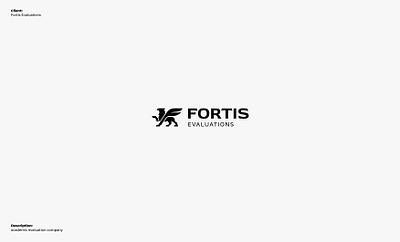 Logo: Fortis Evaluations branding design f graphic design identity logo logotype