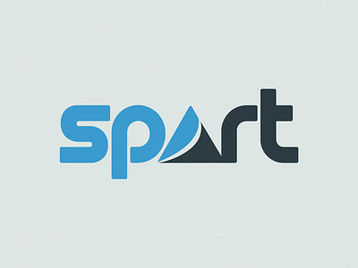 Modern Gradient Logo Design for spart Bold Sans-Serif Wordmark branding design graphic design illustration logo logo design typography ui ux vector
