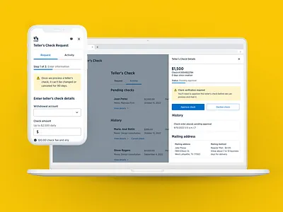 Teller's Check Modernization fintech ui uxui