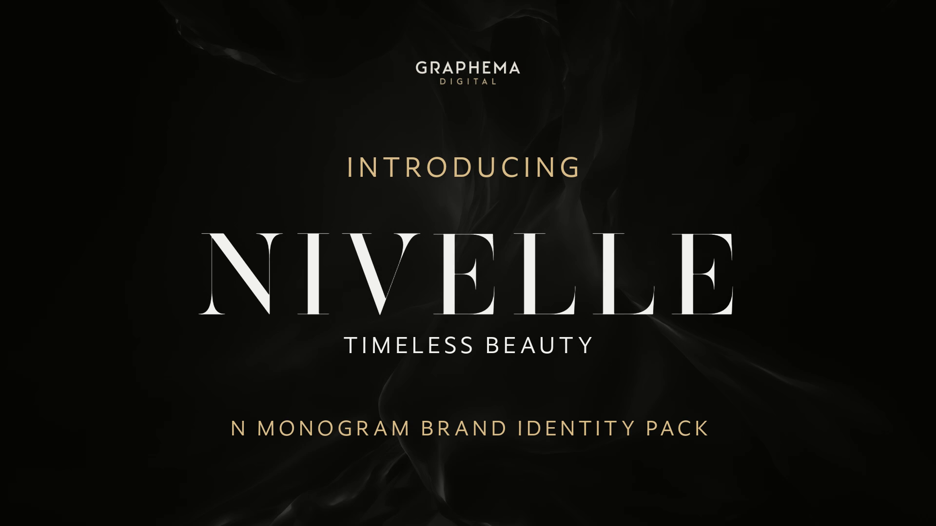 Example of Nivelle   N Monogram Brand Identity Pack