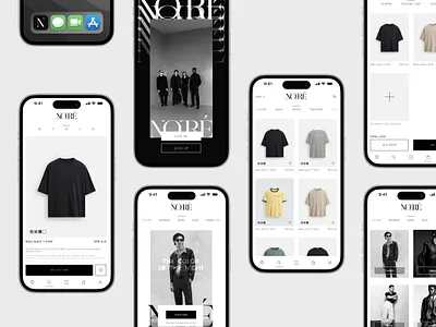 Noire App - UI Design branding ui
