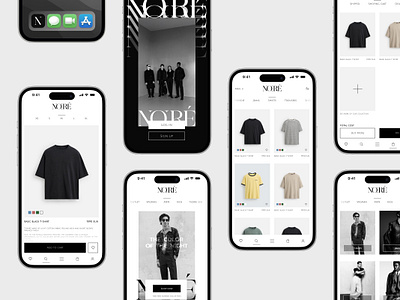 Noire App - UI Design branding ui