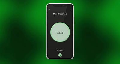 Breathing Exercise animation breathing design graphic design ui ux