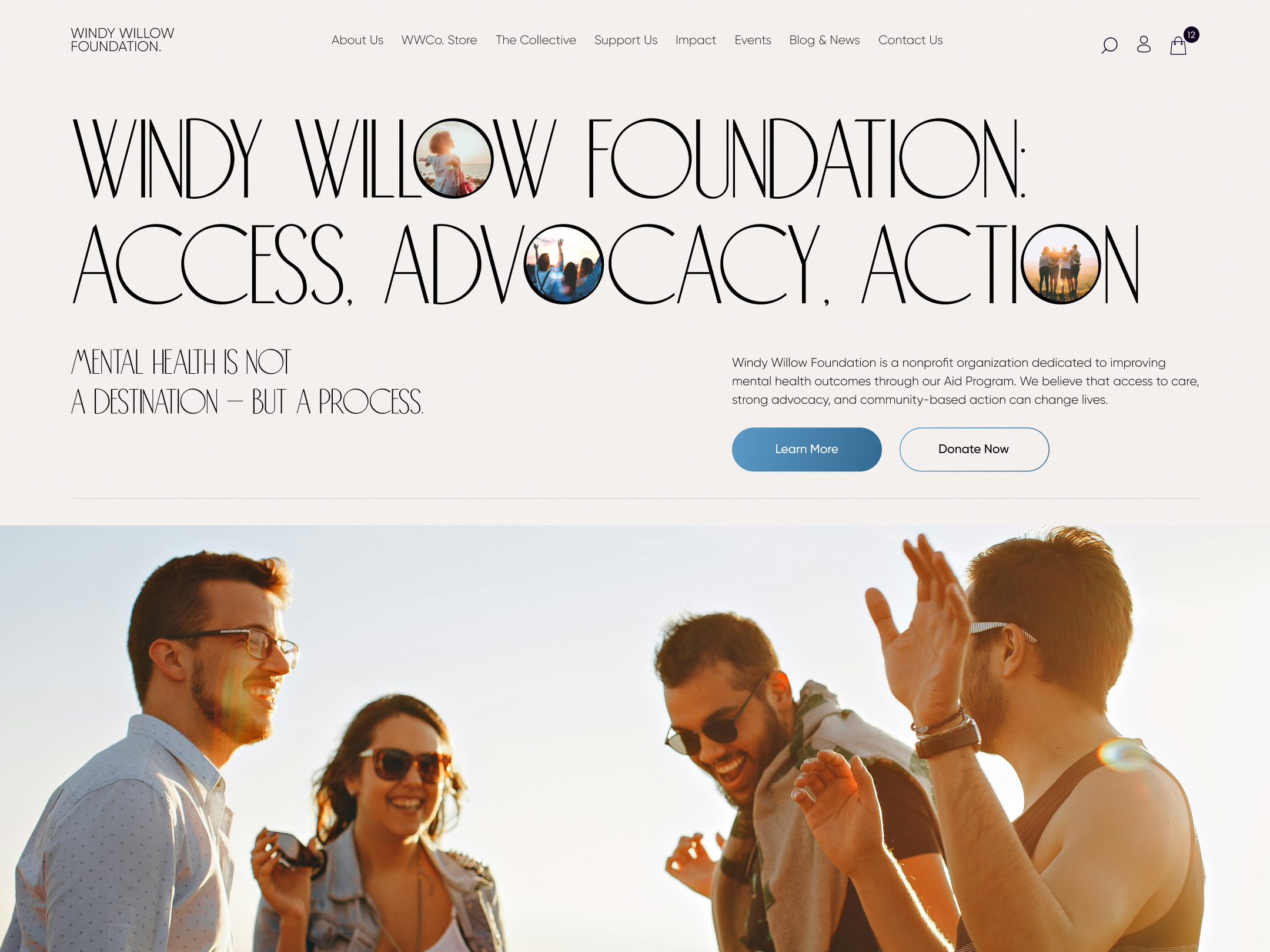 Windy Willow Foundation Exploration brand engagement branding design graphic design health illustration logo ui vector wellness