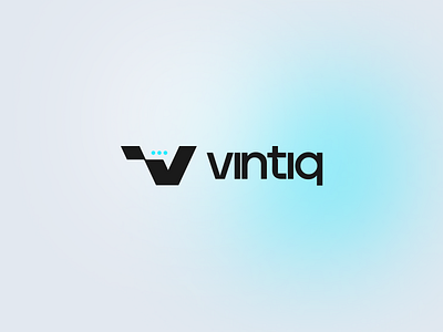 Vintiq - Logo Design ai workflow b2b branding brand identity branding creative v mark custom v lettermark geometric logo letter v cutting edge technology logo logo designer logo with dots modern letter v logo modern tech logo product design identity saas branding soft gradient logo tech startup v logo concept v symbol workflow automation
