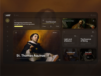 Ed Tech platform for study PHILOSOPHY graphic design ui