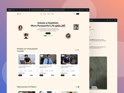 Course Selling Platform Landing Page branding bussiness course digital landing page online ui ui ux web app webiste