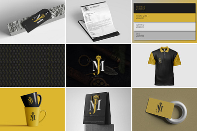 Luxury Branding for Jedi Marketing blackandgold brandidentity designshowcase dribbbledesign freelancedesigner logodesign luxurydesign minimallogo modernbranding visualdesign