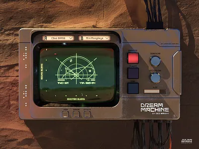 Dez Wright Dream Machine - Synthesizer 3d ai audio cinema4d design gui hardware plugin rendering teenage engineering ui vst