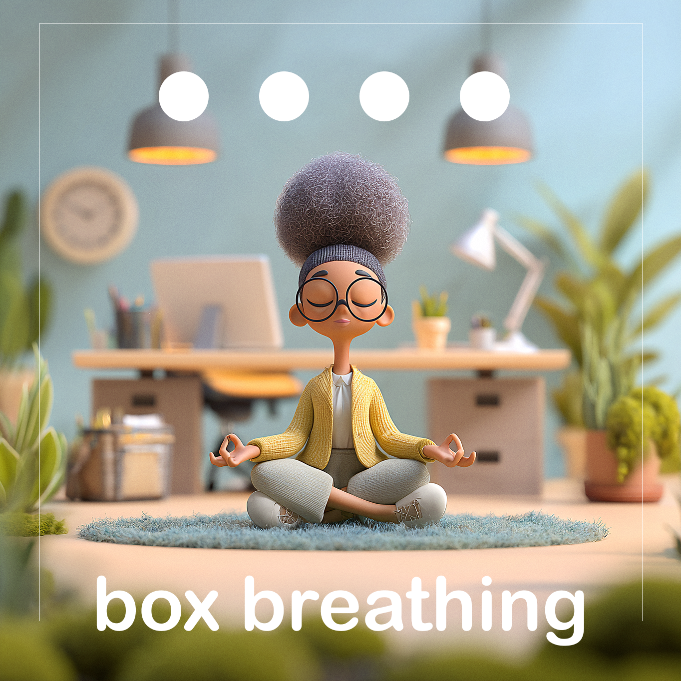 Box Breathing Animation ai animation branding design graphic design midjourney motion graphics