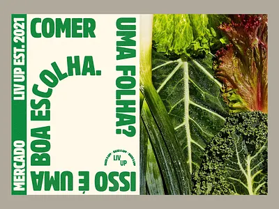 Fresh Market Visual Identity bold layout branding inspiration eco concept farm branding food identity food visuals fresh branding fresh market green typography healthy lifestyle market branding modern packaging natural textures natural vibe organic design rustic design sustainable branding vegetable poster visual identity