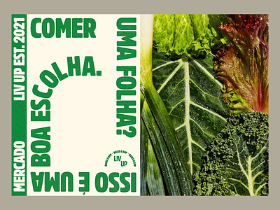 Fresh Market Visual Identity bold layout branding inspiration eco concept farm branding food identity food visuals fresh branding fresh market green typography healthy lifestyle market branding modern packaging natural textures natural vibe organic design rustic design sustainable branding vegetable poster visual identity