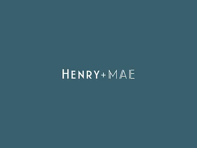 Henry+Mae Logo design