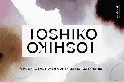 Toshiko – Minimal & Clean Sans Serif Font alternates elegant modern sans serif sans serif font sans serif typeface sans typeface stylistic alternates