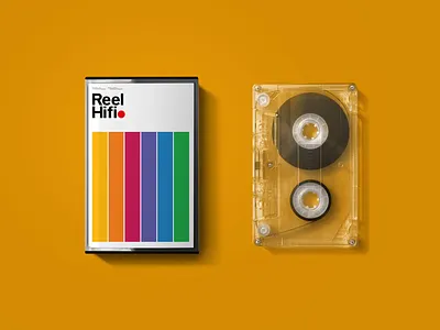 Reel HiFi logo design analogue logo music swiss swissdesign