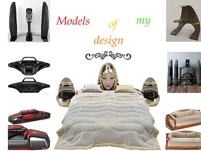 Sofa - appliances - bed - industrial design - 3ds max 3ds max appliances audio equipment bed industrial design sofa