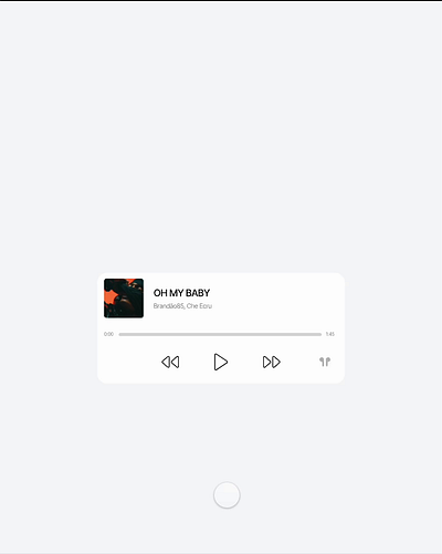 Music Player Interaction animation graphic design interaction motion graphics music player ui ux