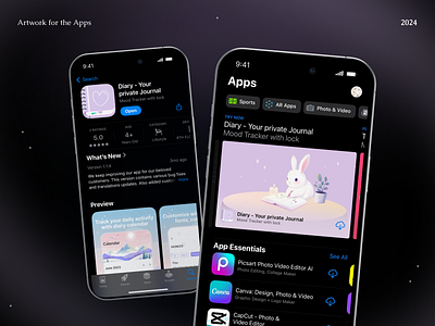 Artwork for the Apps app store branding design design 2025 illustration ios mobile app ui
