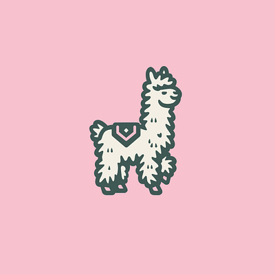 Lama alpaca animal branding cute design graphic design icon illustration lama logo logo design vector