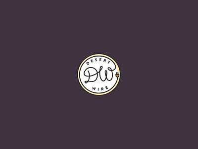 Desert Wire Logo branding design electric electrical emblem icon icons line logo mark plug typography voltage wordmark