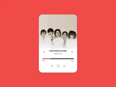 Music player UI concept app audio clean design graphic design motion graphics music player screen simple ui ux