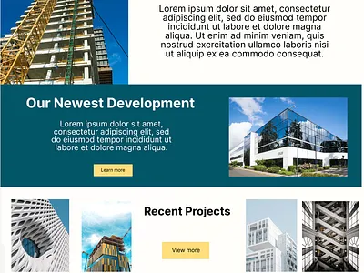 Construction Website & Case Study graphic design ui website