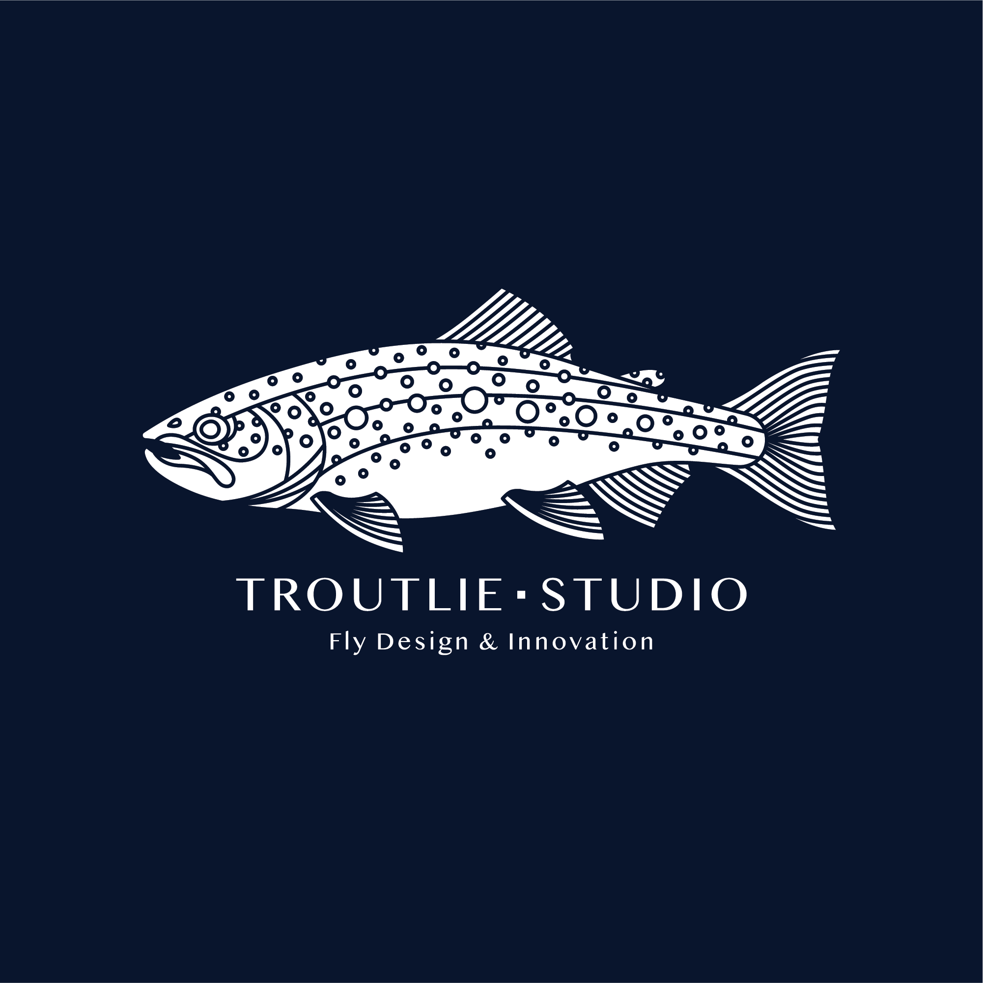 Troutlie.Studio Sticker/Badge badge boise fly fishing idaho illustration sticker trout troutlie.studio