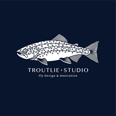 Troutlie.Studio Sticker/Badge badge boise fly fishing idaho illustration sticker trout troutlie.studio