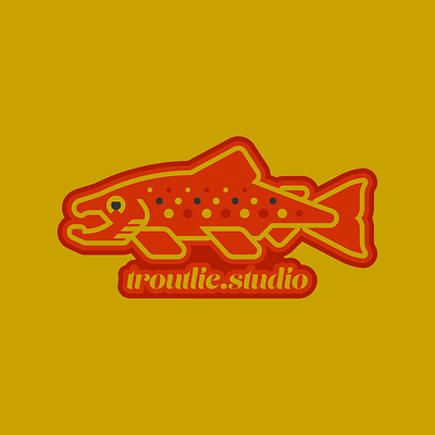 Troutlie.Studio Sticker/Badge badge boise fly fishing idaho illustration sticker trout troutlie.studio