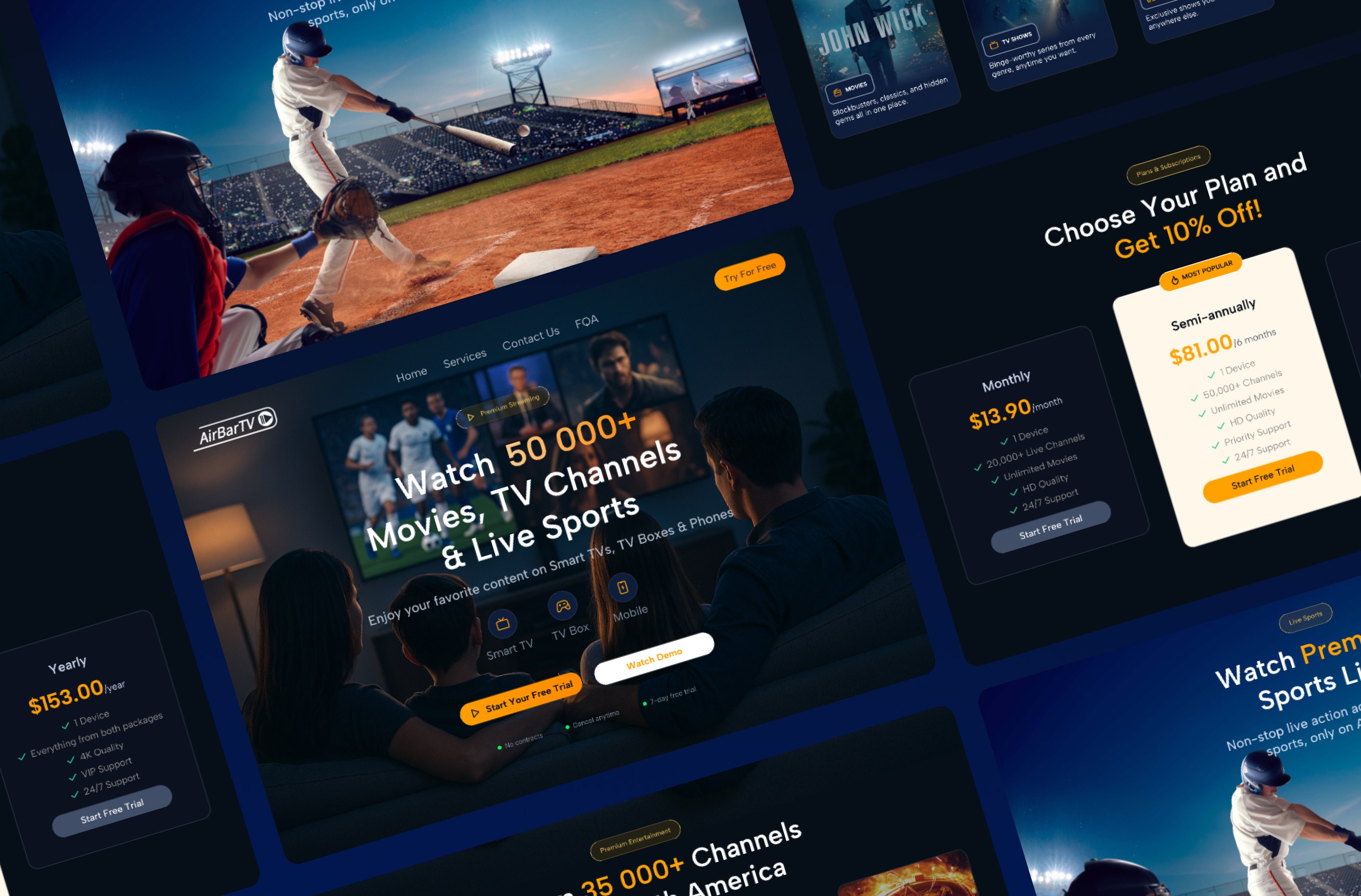Airbar.tv - Website Redesign design figma graphic design landing page redesign ui web design wordpress