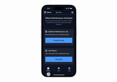 Accessible AI Web App: Icons & Mockup Design animation mobile app ui