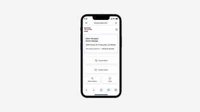 Securitas Alarm Manager app design b2b ios product design prototype security ui ux