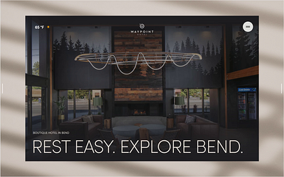 Website Redesign for Waypoint Hotel branding corporate website design graphic design hotel hotel design hotel website illustration landing landing page logo luxury hotel motel motel website oregon redesign ui webdesign website website design