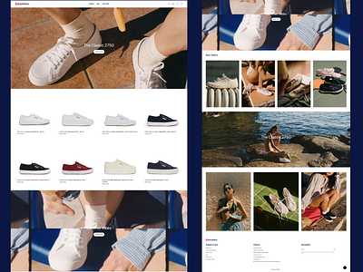 Superga US – Shopify Redesign branding design graphic design logo ui ux vector web web app web design