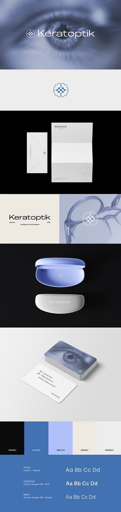 Keratoptik - Optometry Practice Brand branding doctor eyes futurist glasses modern optometrist optometry practice sleek vision visual identity