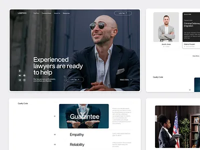 Lawfeed - Law Firm Website adviser advocate agency attorney company consultant firm homepage landing page law law firm lawyer modern portfolio professional service ui ux web design website