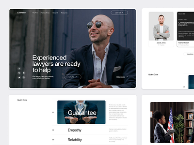 Lawfeed - Law Firm Website adviser advocate agency attorney company consultant firm homepage landing page law law firm lawyer modern portfolio professional service ui ux web design website