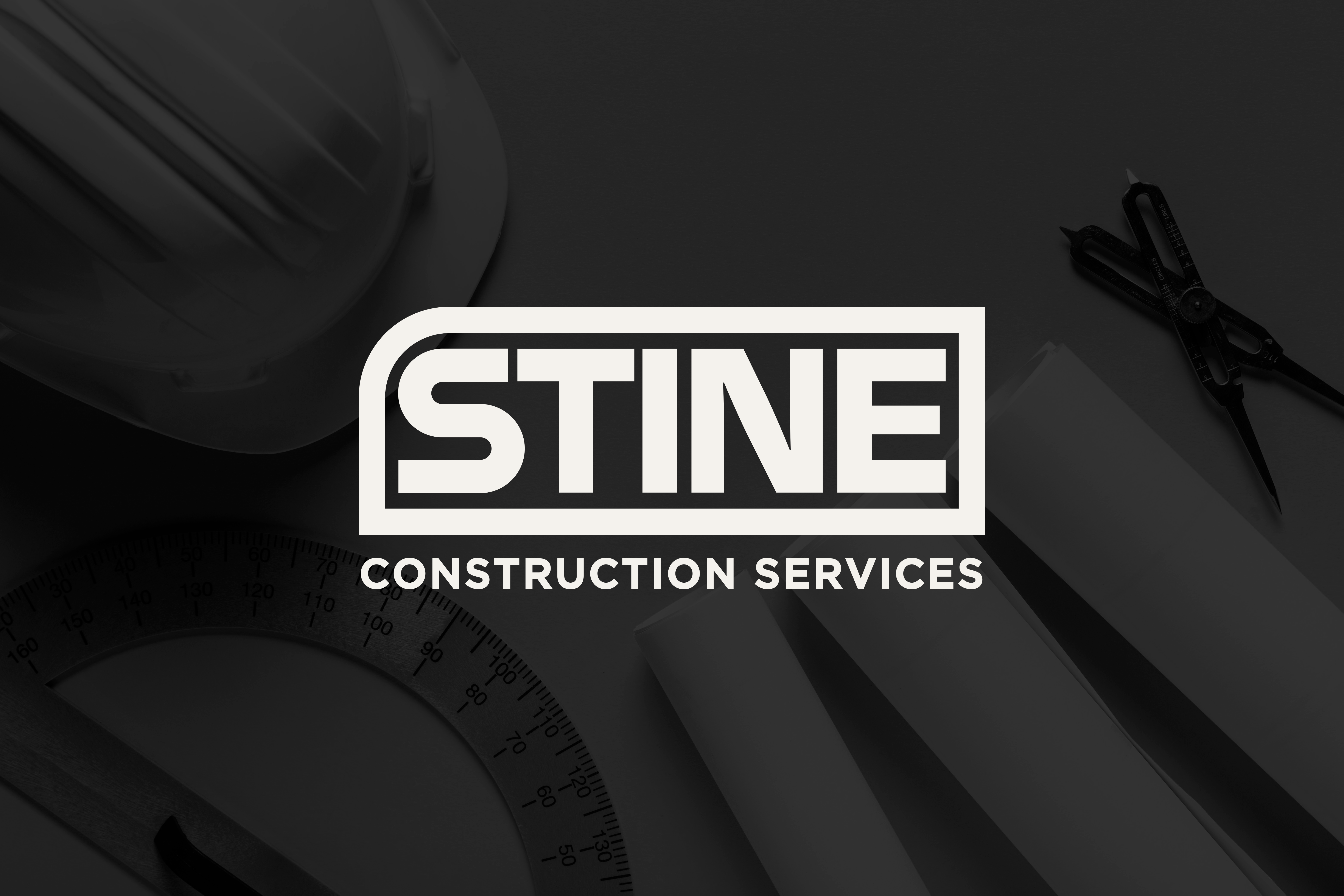 Stine Construction animation brand branding identity logo logoset wordmark