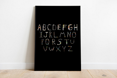 Frankenstein Alphabet alphabet collage letter design letters
