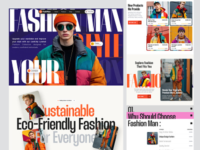 FashMan - Fashion eCommerce Online Store agency branding design digital ecommerce elementor fashion framer landing marketing media online page shop social store ui webflow website wordpress