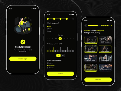 Fitness App UI app coach design exercise fitness fitness website gym healthy ios app minimalist mobile modern ofspace personal trainer sport startup training weightloss workout yoga