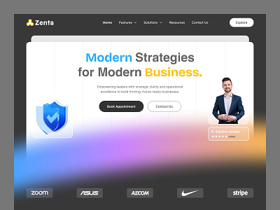 Business consultant website ui design best website ui business web ui business website consultancy website ui figma ui figma ui designer financial website landingpage modern uiux modern webui ui ux web ui