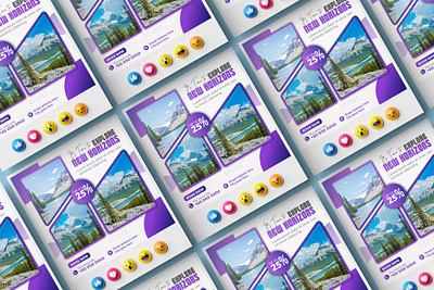 Social media post design for travel Agency adventure post design creative design explore explore post design graphic design postdesign social media post social media post design tour design travel post