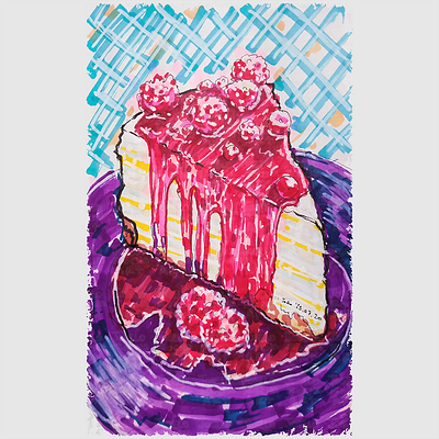 Raspberry Cake food