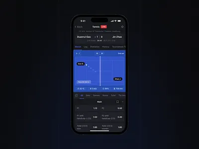 Betting App after effects betting app dark ui figma interaction design mobile ui motion design product design prototype sports app ui animation