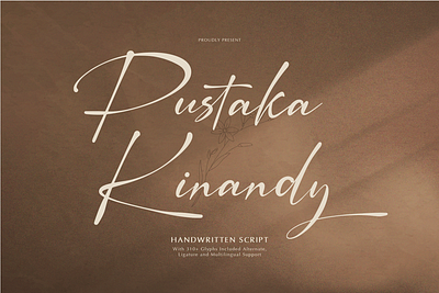 Pustaka Kinandy | Handwritten Script feminine