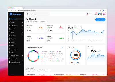 Inventory Management Dashboard – Clean & Insightful UI admin analytics appdesign cleanui dashboard design ecommerce figma inventory product saas ui uidesign uiux ux uxdesign webapp webdesign
