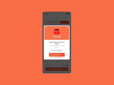 Day 61 | Redeem Coupon | 100 Days UI Challenge 100 days design design inspiration figma mobile ui uiux ux