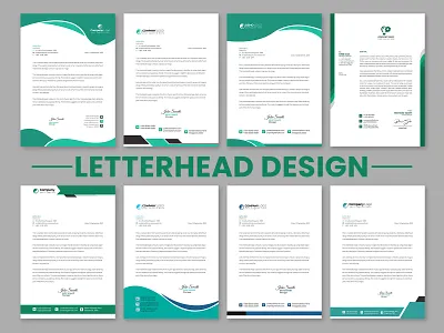 Business Letterhead Design Template business letterhead corporate letterhead design graphic design green letterhead letterhead print