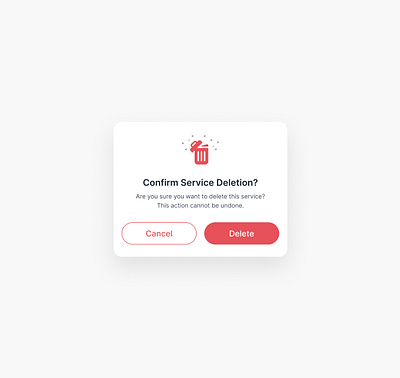 Delete Pop-up UI delete design thinking pop up product design service card delete ui ui ux
